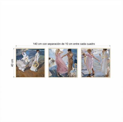 SET 3 CUADROS SOROLLA  MEDIANOS